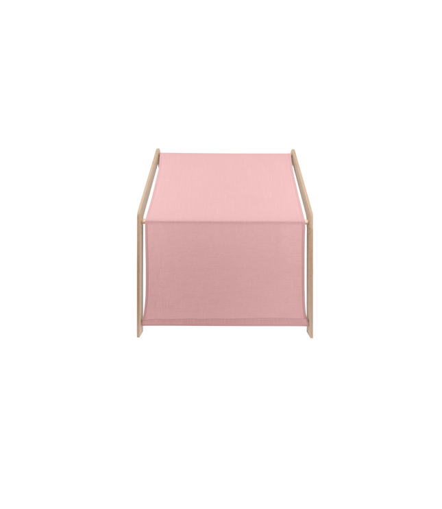MeowBaby® Natural Wooden House for Kids - Pink Roof
