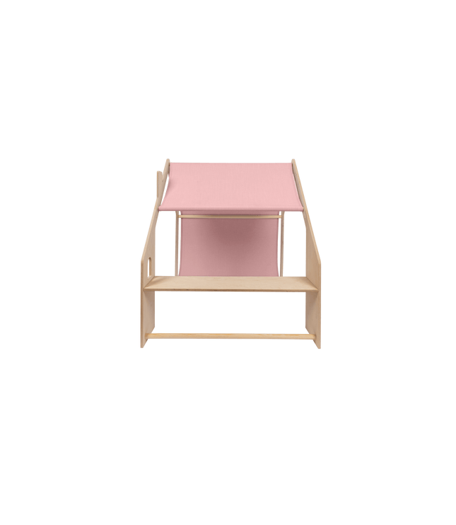 MeowBaby® Natural Wooden House for Kids - Pink Roof