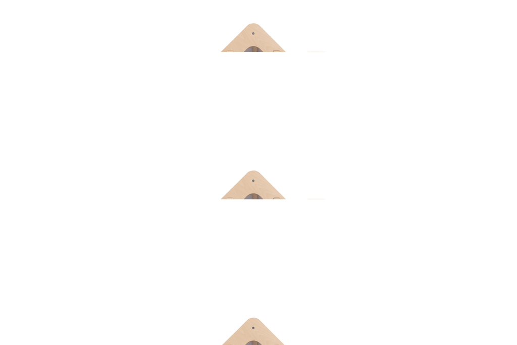 MeowBaby® Natuurlijk Houten Huis voor Kinderen - Blauw Dak-mercibeaucoupp.eu