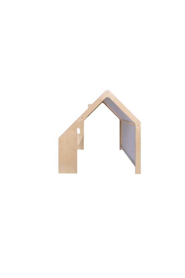 MeowBaby® Natuurlijk Houten Huis voor Kinderen - Blauw Dak-mercibeaucoupp.eu