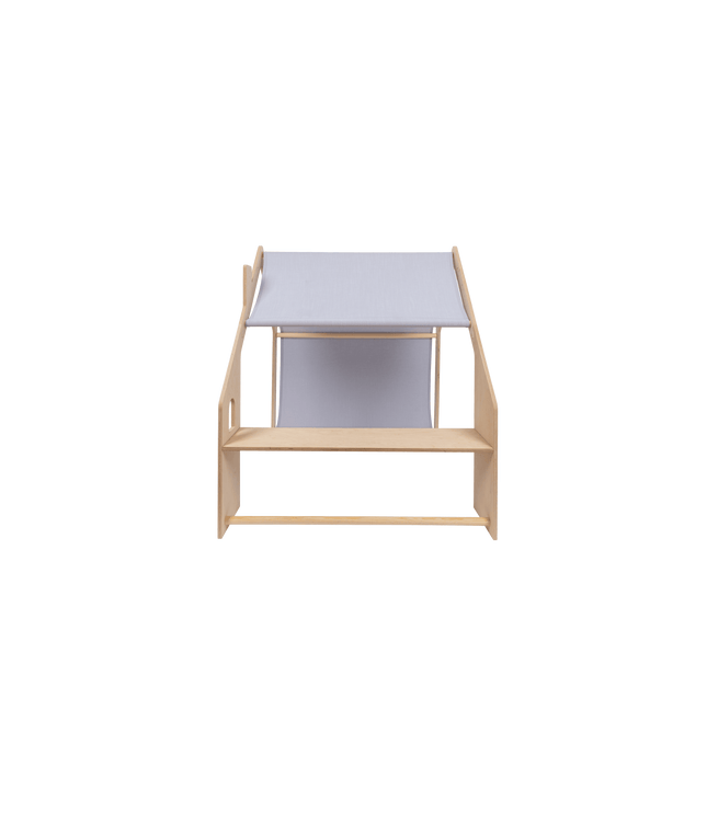 MeowBaby® Natural Wooden House for Kids - Blue Roof