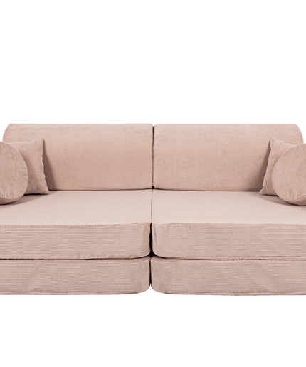 Grote modulaire sofa voor kinderen - Slimcord Corduroy Roze-mercibeaucoupp.eu