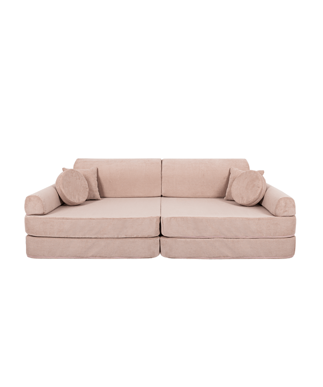 Grote modulaire sofa voor kinderen - Slimcord Corduroy Roze-mercibeaucoupp.eu