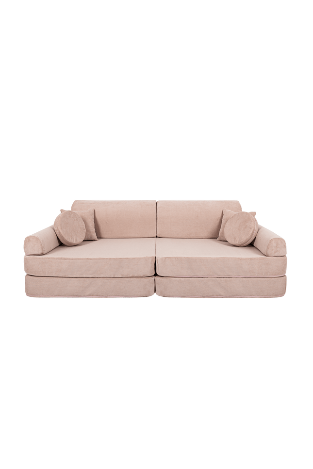 Grote modulaire sofa voor kinderen - Slimcord Corduroy Roze-mercibeaucoupp.eu