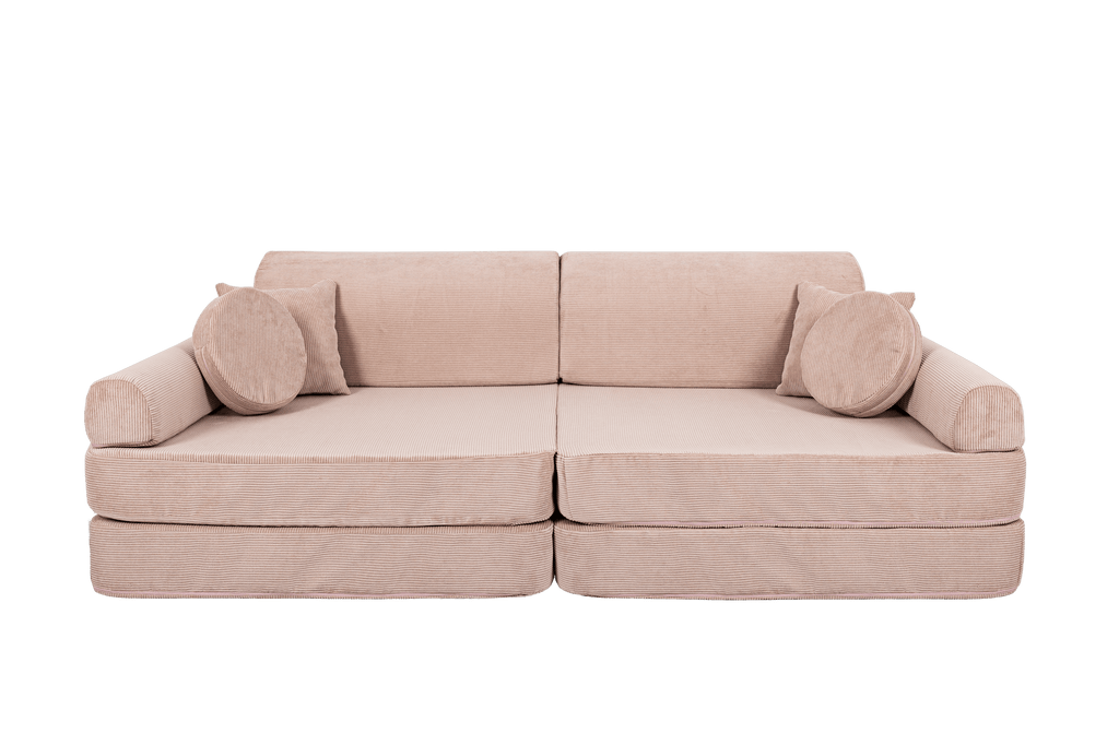 Grote modulaire sofa voor kinderen - Slimcord Corduroy Roze-mercibeaucoupp.eu