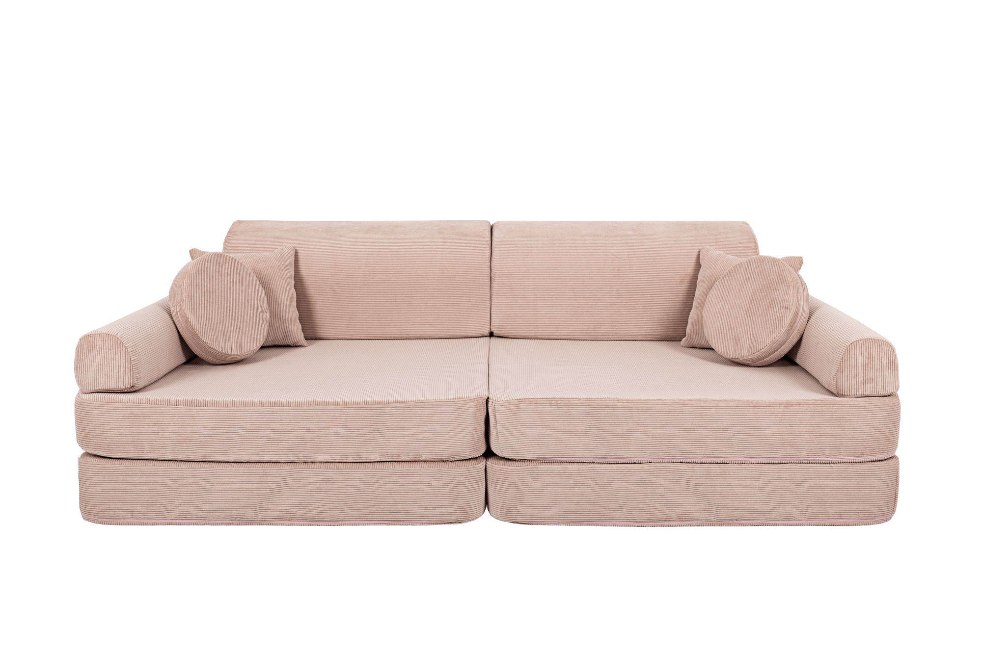 Grote modulaire sofa voor kinderen - Slimcord Corduroy Roze-mercibeaucoupp.eu