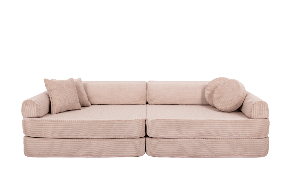 Grote modulaire sofa voor kinderen - Slimcord Corduroy Roze-mercibeaucoupp.eu