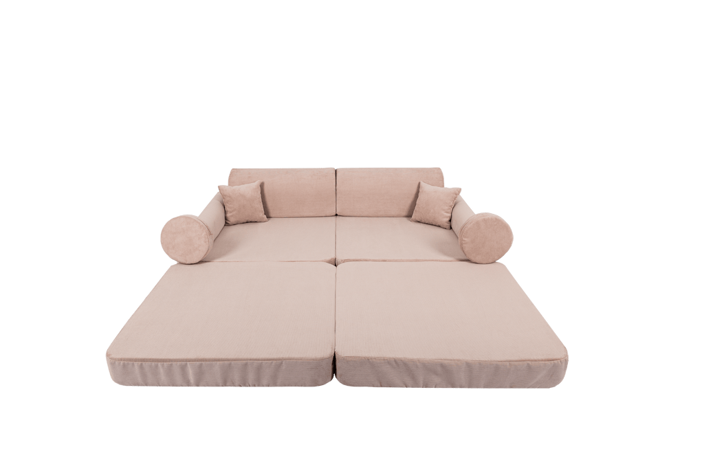 Grote modulaire sofa voor kinderen - Slimcord Corduroy Roze-mercibeaucoupp.eu