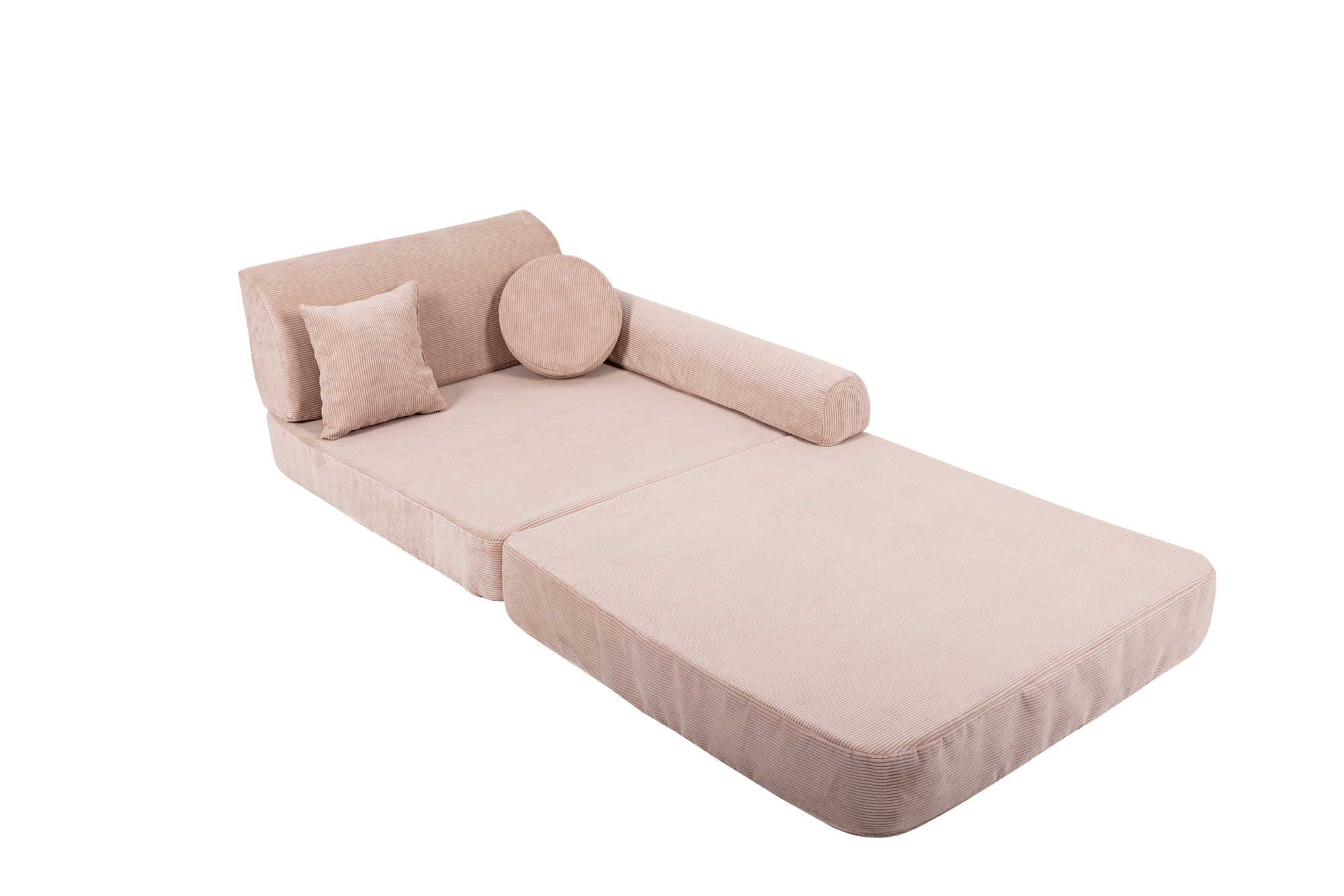 Grote modulaire sofa voor kinderen - Slimcord Corduroy Roze-mercibeaucoupp.eu