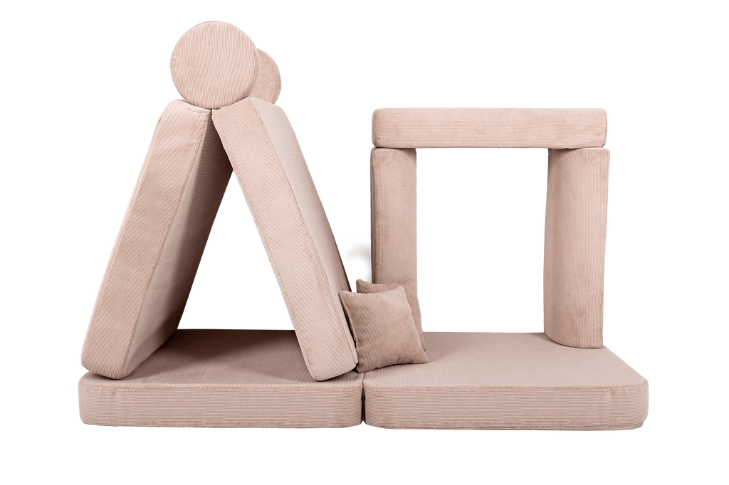 Grote modulaire sofa voor kinderen - Slimcord Corduroy Roze-mercibeaucoupp.eu