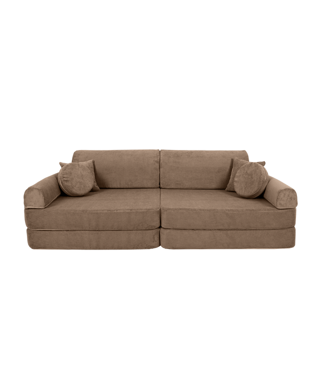 Large Modular Sofa for Kids - Slimcord Corduroy Brown