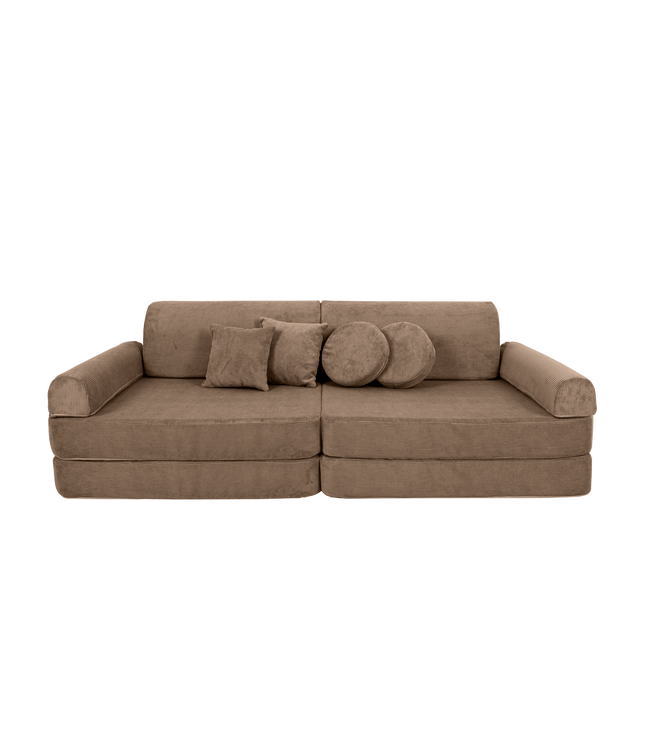 Large Modular Sofa for Kids - Slimcord Corduroy Brown