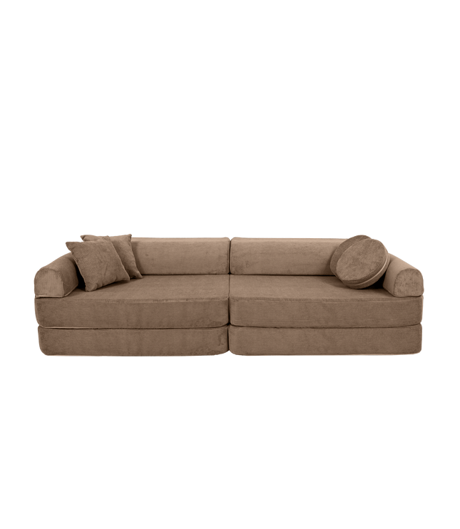 Large Modular Sofa for Kids - Slimcord Corduroy Brown