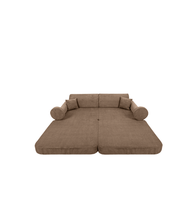 Large Modular Sofa for Kids - Slimcord Corduroy Brown