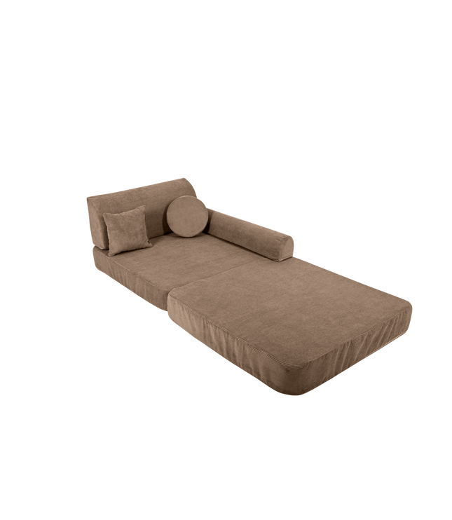 Large Modular Sofa for Kids - Slimcord Corduroy Brown