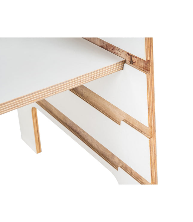 MeowBaby® Plywood Kitchen Helper Scandi - White