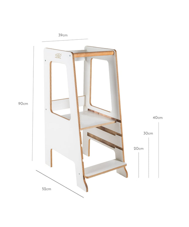 MeowBaby® Multiplex Keukenhulp Scandi - Wit-mercibeaucoupp.eu