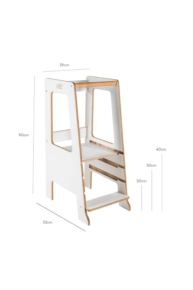 MeowBaby® Multiplex Keukenhulp Scandi - Wit-mercibeaucoupp.eu
