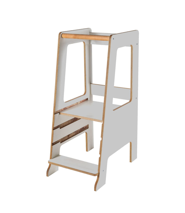 MeowBaby® Plywood Kitchen Helper Scandi - Gray