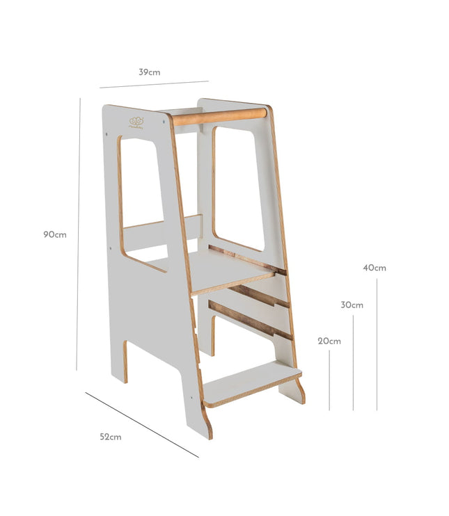 MeowBaby® Plywood Kitchen Helper Scandi - Gray