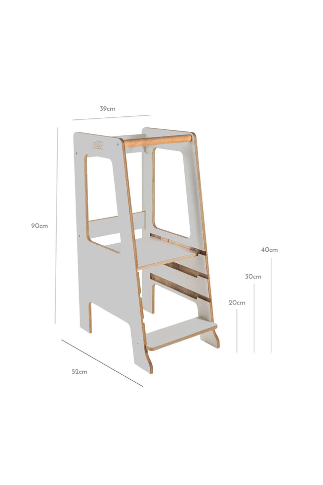MeowBaby® Multiplex Keukenhulp Scandi - Grijs-mercibeaucoupp.eu