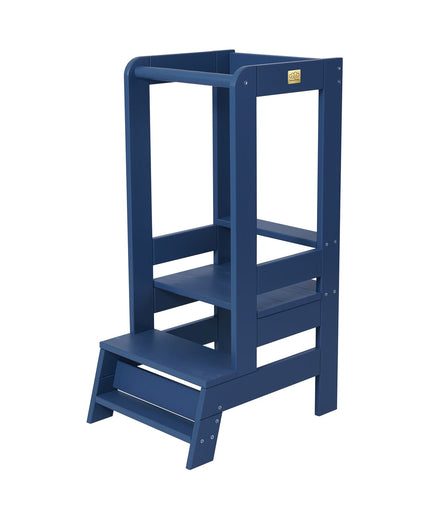 MeowBaby Houten Keukenhulpje voor Kinderen - Blauw-mercibeaucoupp.eu