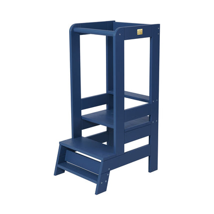 MeowBaby Houten Keukenhulpje voor Kinderen - Blauw-mercibeaucoupp.eu
