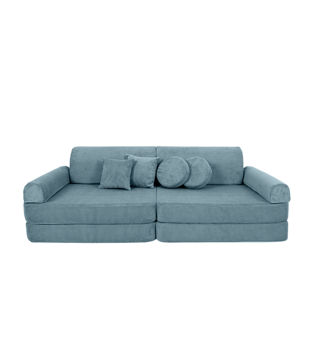 Large Modular Sofa for Kids - Slimcord Corduroy Turquise