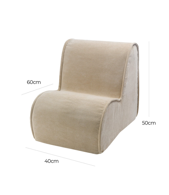 MeowBaby® Chair For Children, Corduroy - Sand