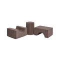 Aesthetic Shape Set 3-Elements - Brown