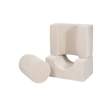 MeowBaby® Ästhetisches Schaumstoff-Set - 3 Elemente - Ecru