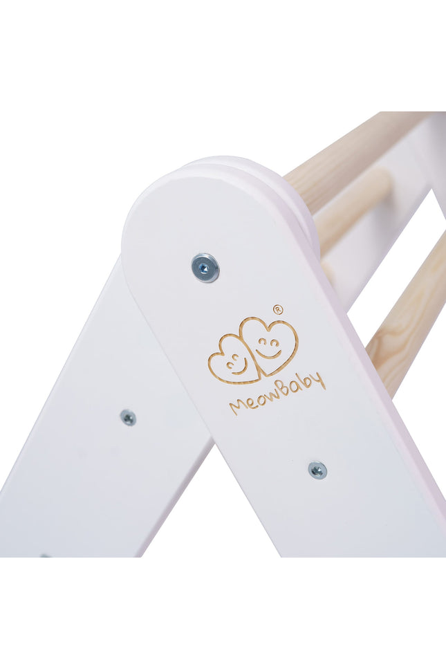 Ladder met glijbaan-klimwand - Wit-mercibeaucoupp.eu