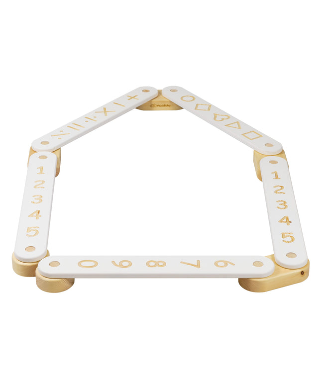 Houten evenwichtsbalk - 5 elementen-mercibeaucoupp.eu