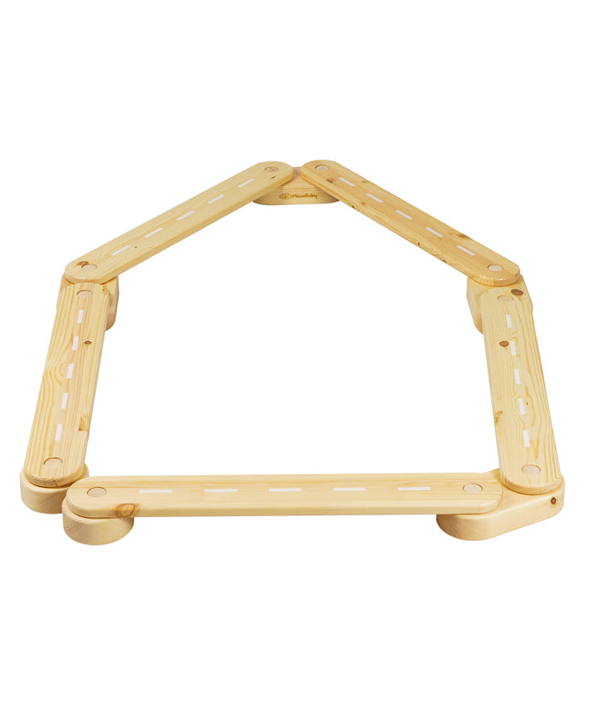 Houten evenwichtsbalk - 5 elementen-mercibeaucoupp.eu