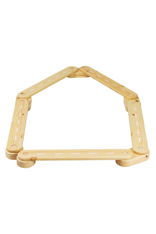 Houten evenwichtsbalk - 5 elementen-mercibeaucoupp.eu
