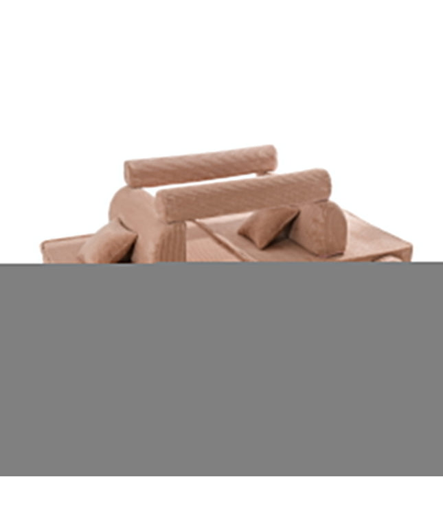 Large Modular Sofa for Kids - Premium Corduroy Powder Pink