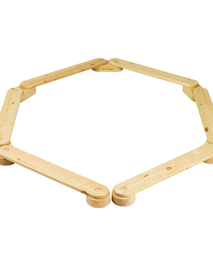 Houten evenwichtsbalk - 6 elementen-mercibeaucoupp.eu