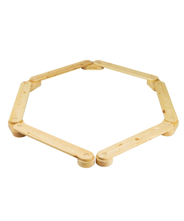 Houten evenwichtsbalk - 6 elementen-mercibeaucoupp.eu