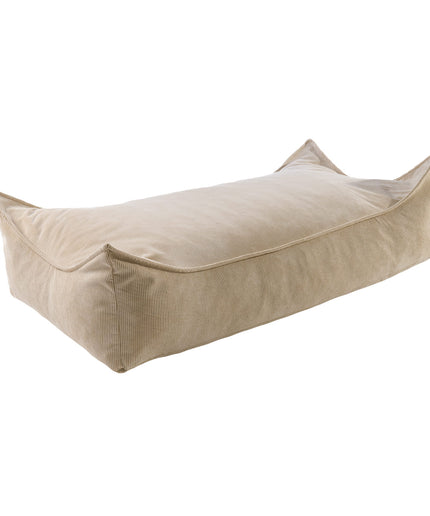 MeowBaby®-poef voor kinderen, rechthoekig, ribfluweel - zand-mercibeaucoupp.eu