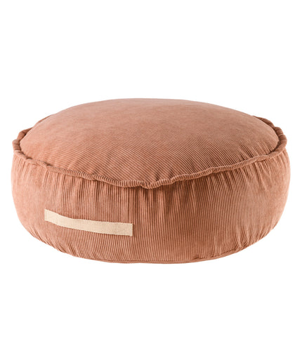 MeowBaby® Corduroy Pouf Rond - Design Zitmeubilair voor Kinderen - Brick-mercibeaucoupp.eu
