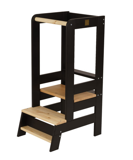 MeowBaby Houten Keukenhulp voor Kinderen - Zwart-mercibeaucoupp.eu