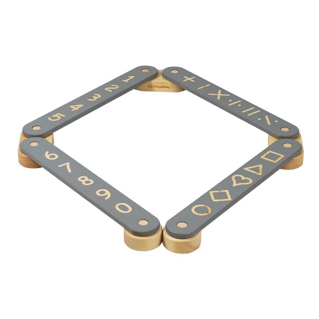 Houten evenwichtsbalk - 4 elementen-mercibeaucoupp.eu