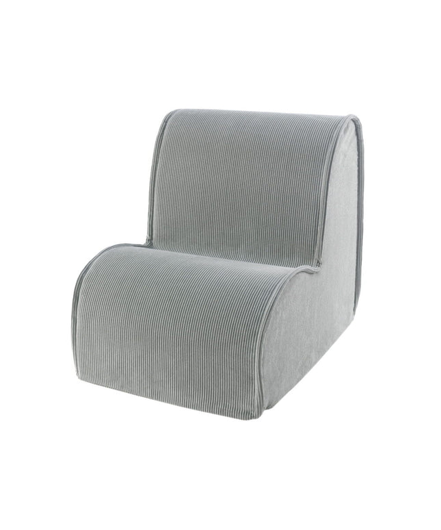 MeowBaby® kinderstoel, ribfluweel - Grijs-mercibeaucoupp.eu