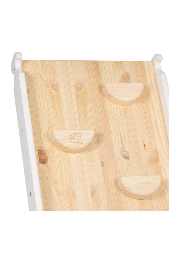 Ladder met glijbaan-klimwand - Wit-mercibeaucoupp.eu