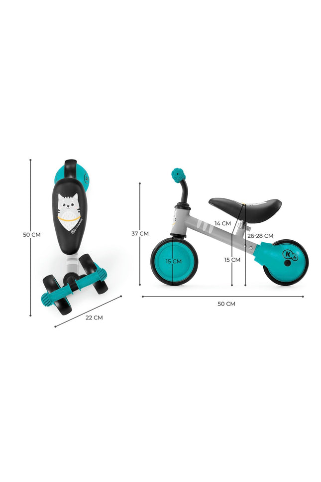 Loopfiets CUTIE - Turqouise-mercibeaucoupp.eu