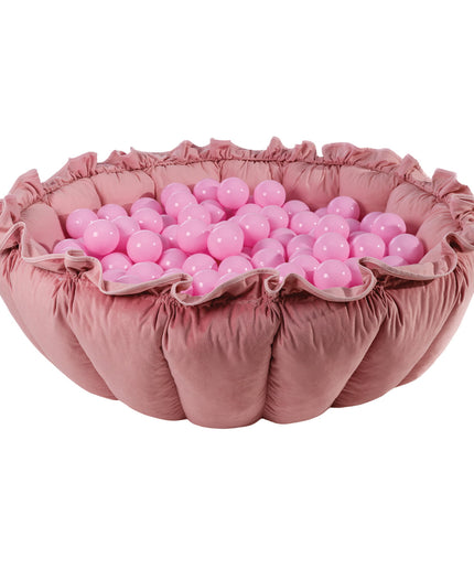 MeowBaby® Bloem Speeltapijt met Ballenbak - Roze-mercibeaucoupp.eu