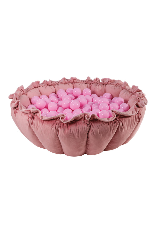 MeowBaby® Bloem Speeltapijt met Ballenbak - Roze-mercibeaucoupp.eu
