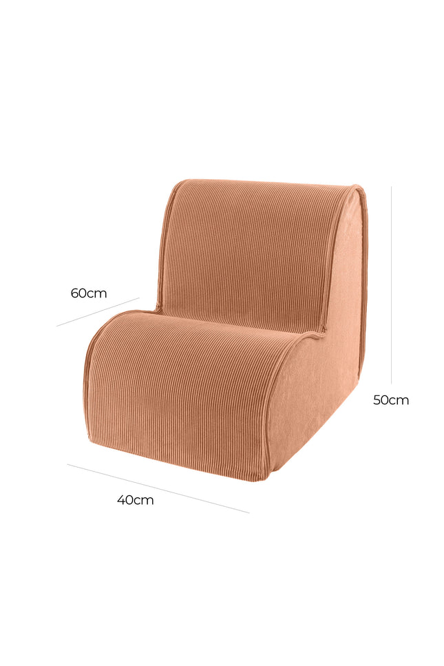 MeowBaby® Stoel Voor Kinderen, Corduroy - Brick-mercibeaucoupp.eu