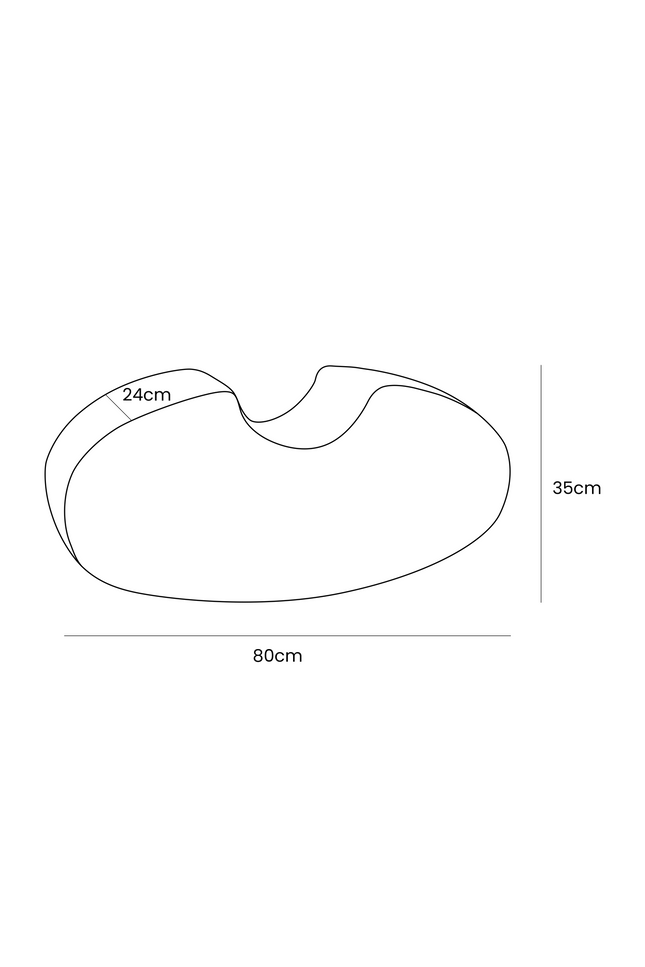 Bonenvorm-schuimmodule - Fluweel Ecru-mercibeaucoupp.eu