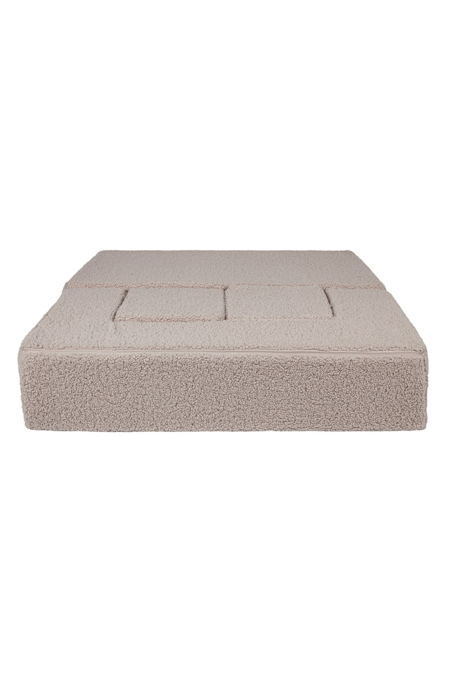 MeowBaby® Bearly Cube Slaapbank - Lichtgrijs-mercibeaucoupp.eu